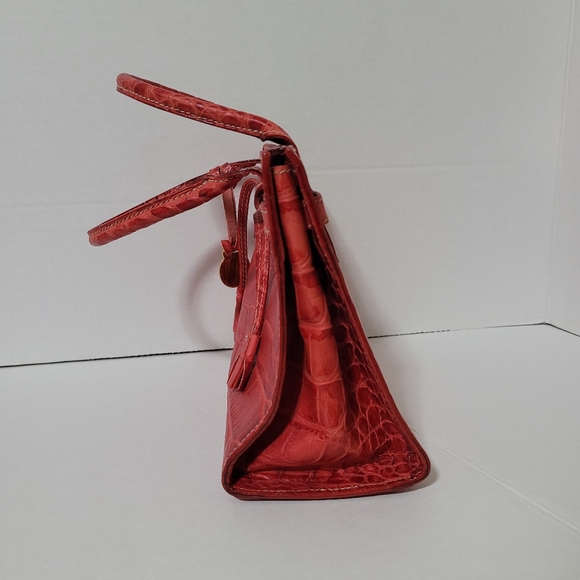 Dooney Bourke Mini Croco Embossed Tassle Bag - Picture 3 of 15